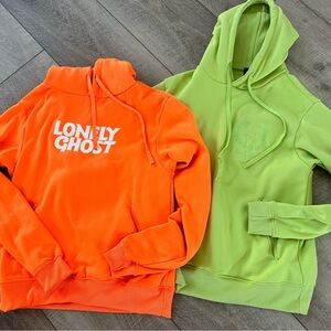 2 lonely ghost sweatshirts and 1 zara